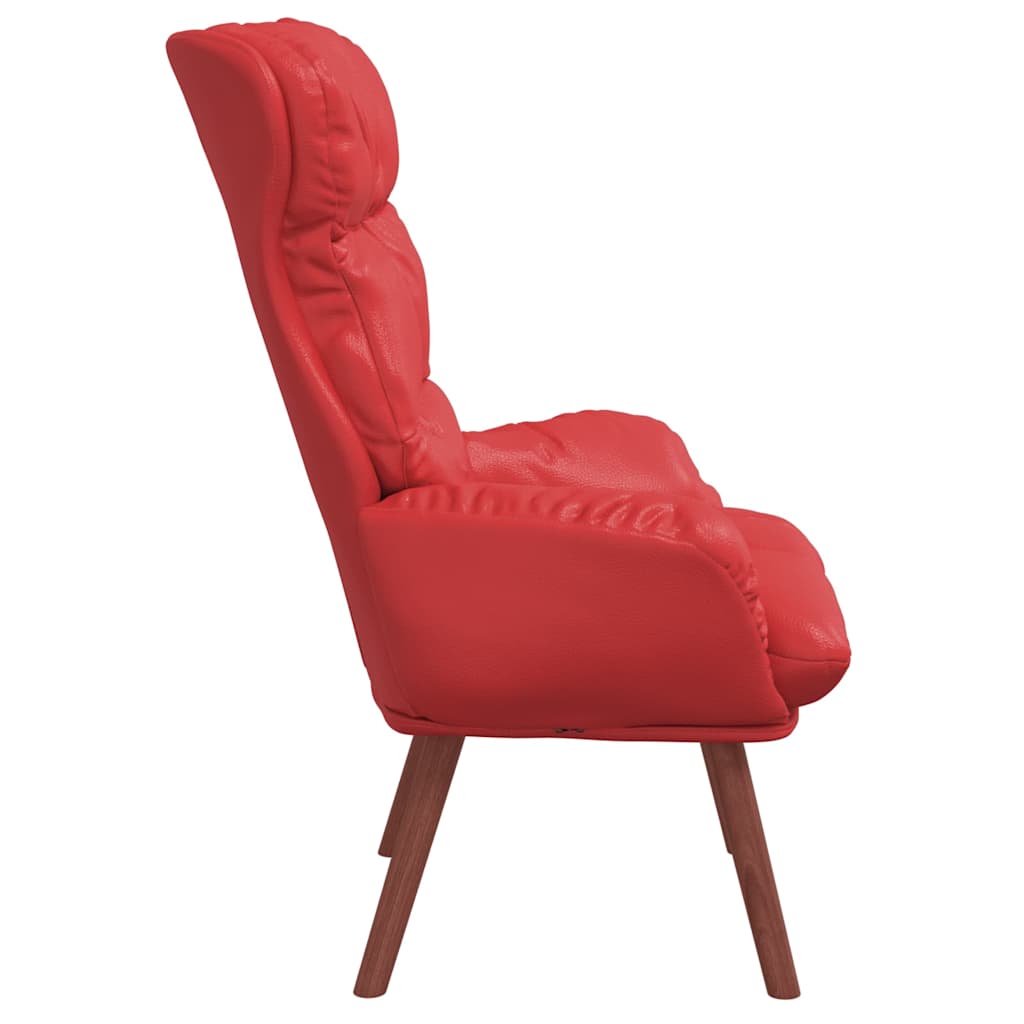 poltrona Rosso 69 x 74 x 93 cm Pelle Artificiale | homemem39