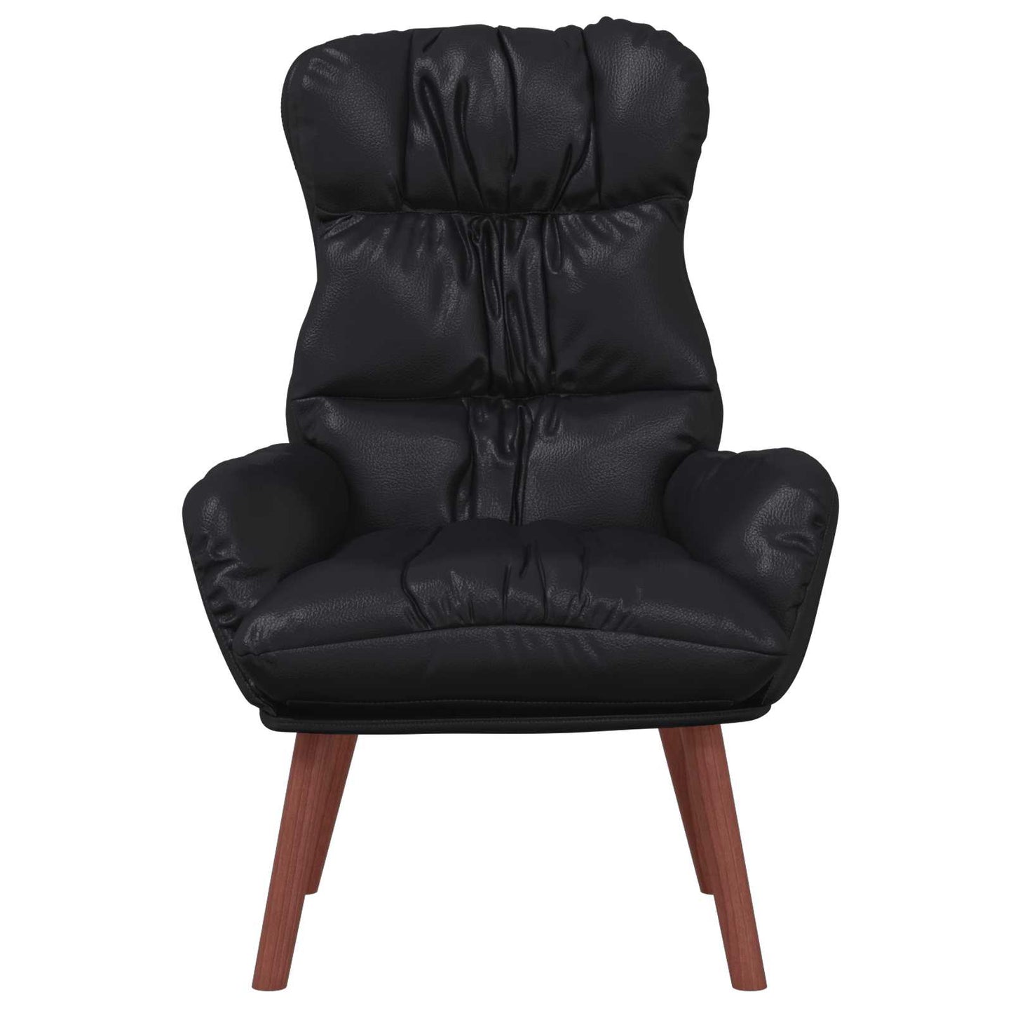 poltrona Nero 69 x 74 x 93 cm Pelle Artificiale | homemem39