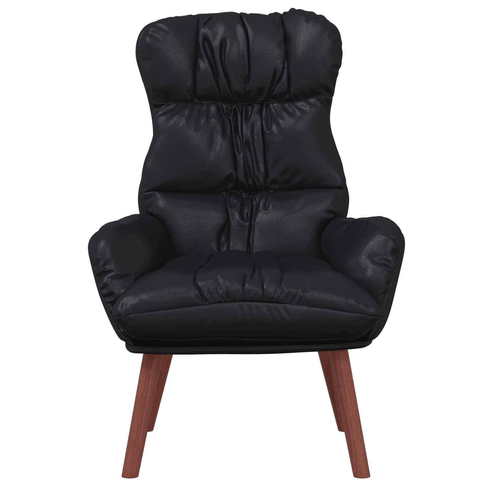 poltrona Nero 69 x 74 x 93 cm Pelle Artificiale | homemem39