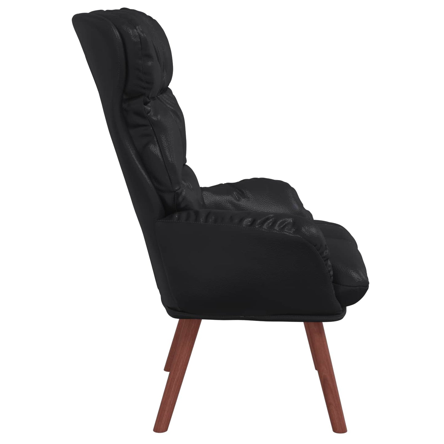 poltrona Nero 69 x 74 x 93 cm Pelle Artificiale | homemem39