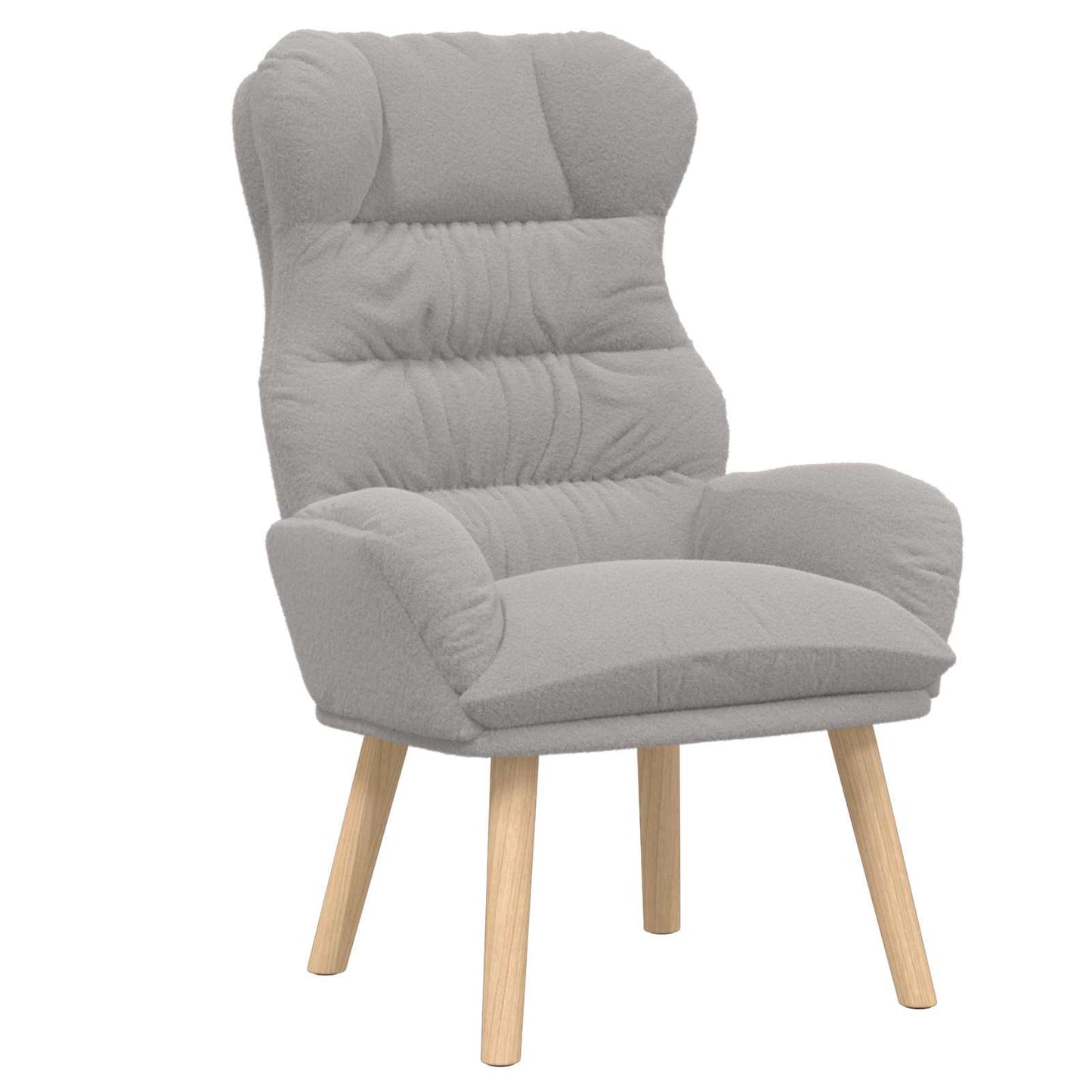 poltrona Grigio chiaro 69 x 74 x 93 cm Tessuto Sherpa