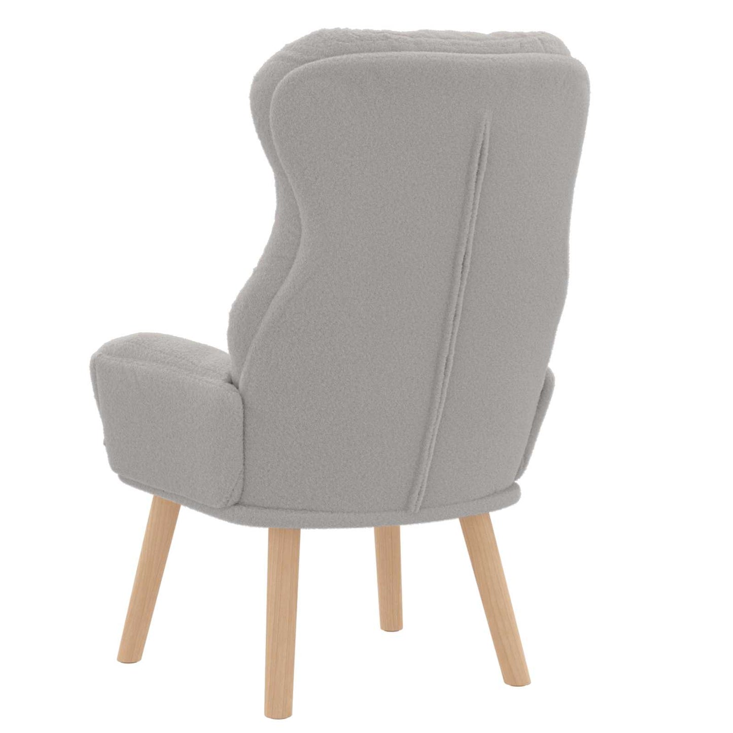 poltrona Grigio chiaro 69 x 74 x 93 cm Tessuto Sherpa