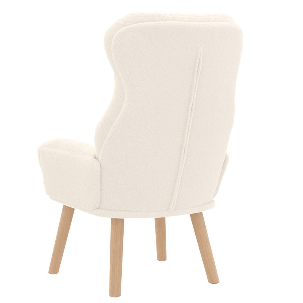 poltrona Crema 69 x 74 x 93 cm Tessuto Sherpa | homemem39