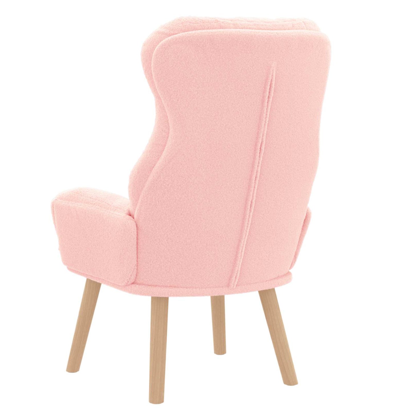poltrona Rosa 69 x 74 x 93 cm Tessuto Sherpa