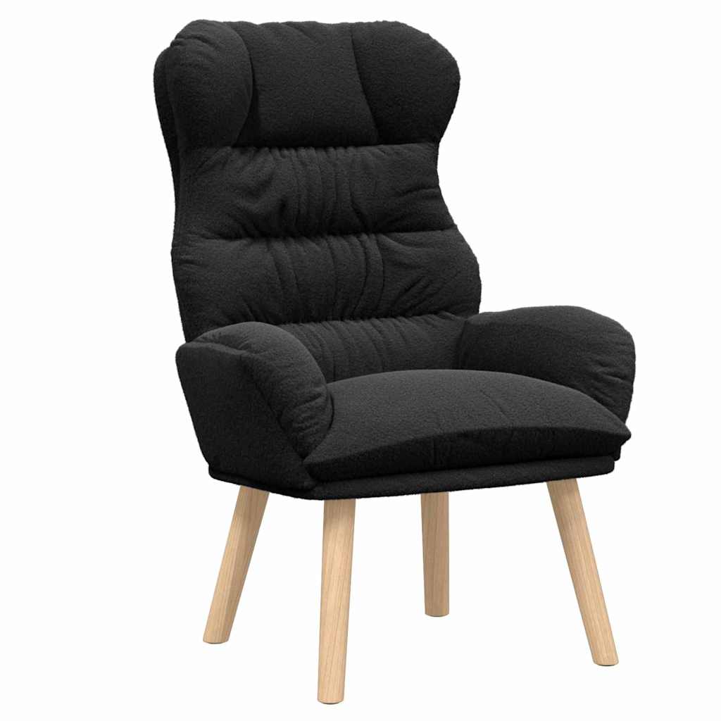 poltrona Nero 69 x 74 x 93 cm Tessuto Sherpa | homemem39