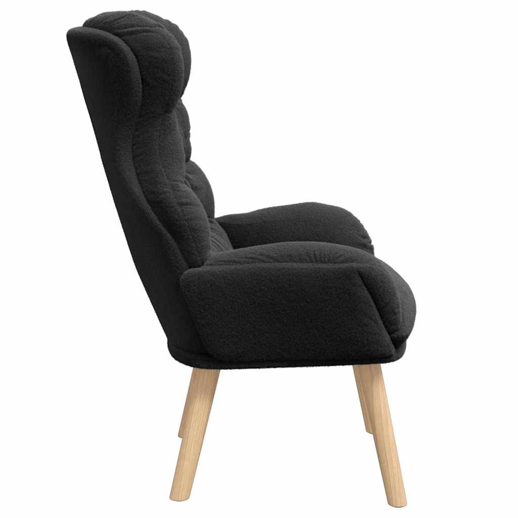 poltrona Nero 69 x 74 x 93 cm Tessuto Sherpa | homemem39