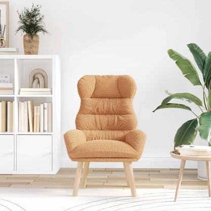 poltrona Beige 69 x 74 x 93 cm Tessuto Sherpa