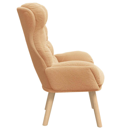 poltrona Beige 69 x 74 x 93 cm Tessuto Sherpa | homemem39