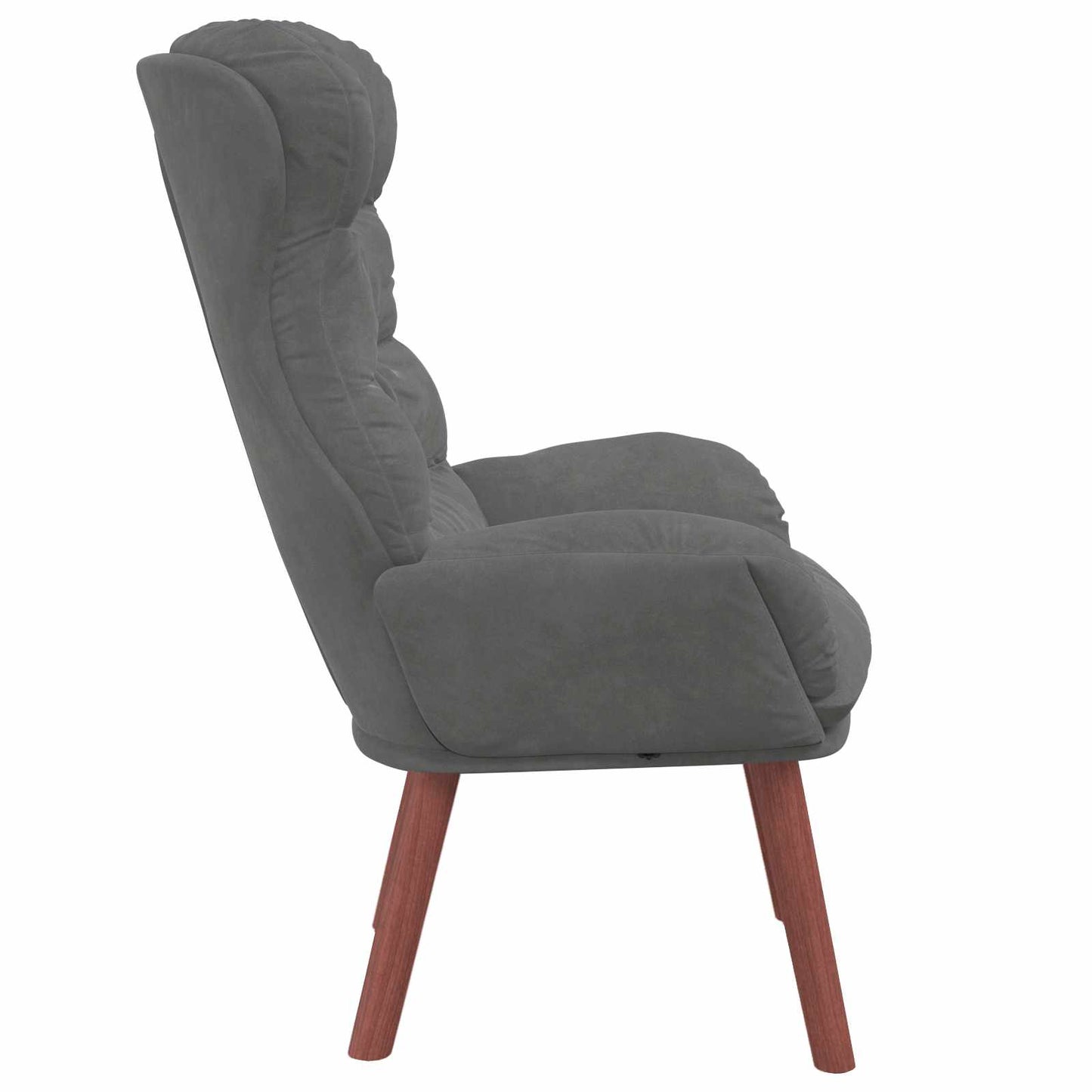 poltrona Grigio scuro 69 x 74 x 93 cm Velluto