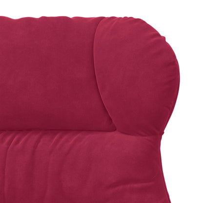 poltrona Rosso Vino 69 x 74 x 93 cm Velluto