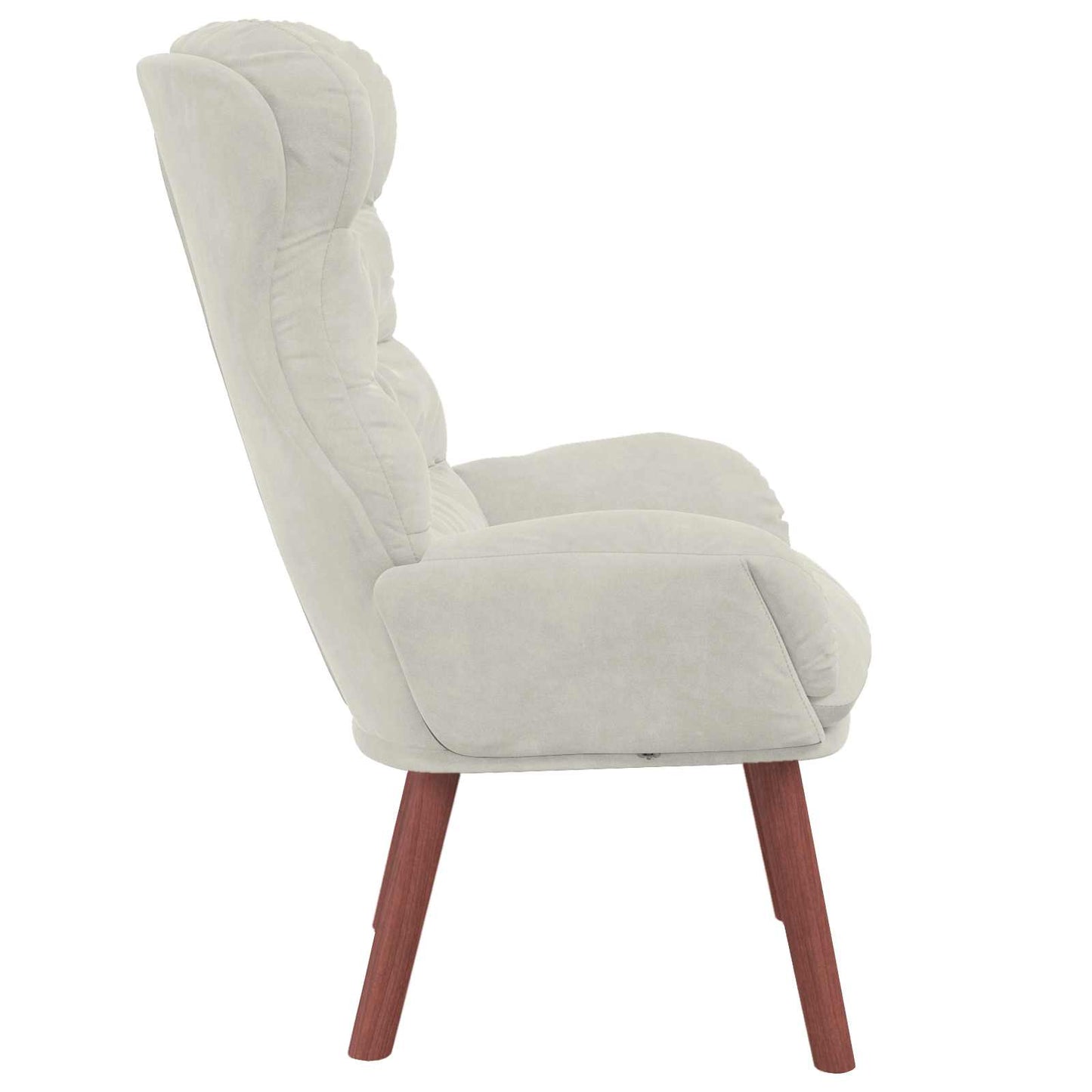 poltrona Crema 69 x 74 x 93 cm Velluto