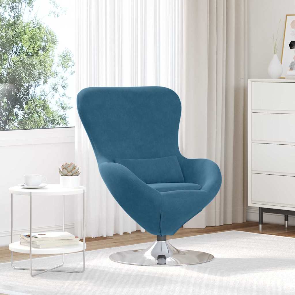 Poltrona uovo Blu Velluto | homemem39