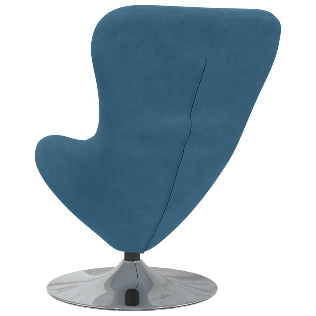 Poltrona uovo Blu Velluto