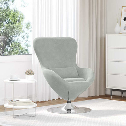 Poltrona uovo Grigio chiaro Velluto