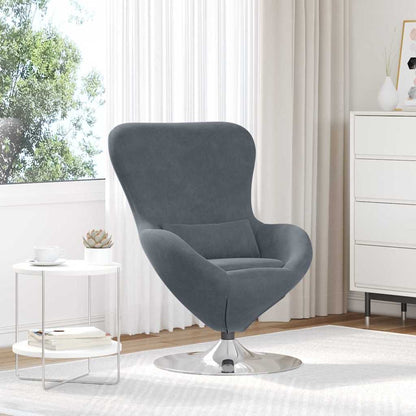 Poltrona uovo Grigio scuro Velluto | homemem39