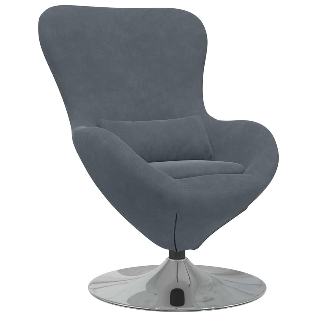 Poltrona uovo Grigio scuro Velluto | homemem39