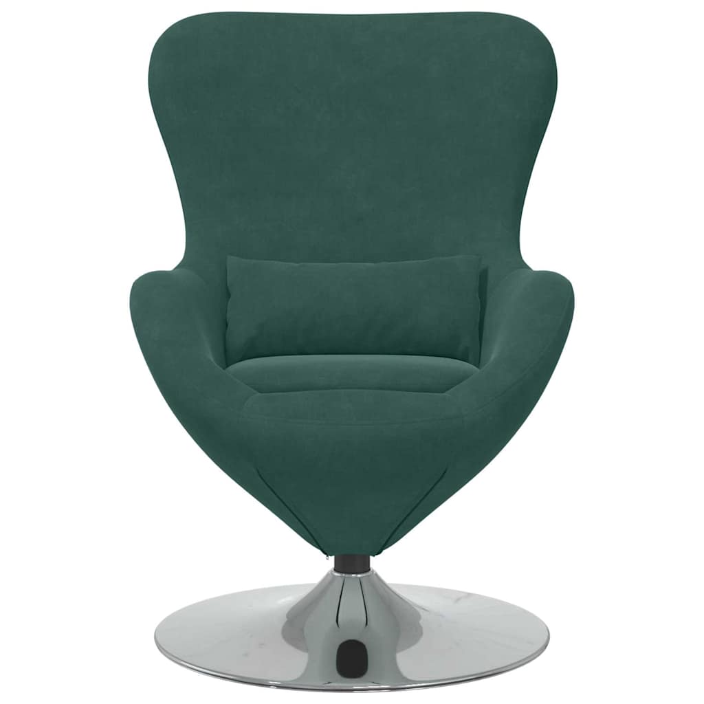 Poltrona uovo Verde Scuro Velluto | homemem39