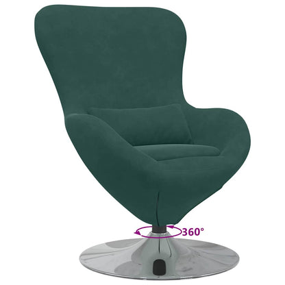 Poltrona uovo Verde Scuro Velluto | homemem39