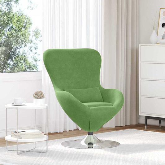 Poltrona uovo Verde chiaro 63 x 73 x 90 cm Velluto - homemem39