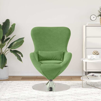 Poltrona uovo Verde chiaro 63 x 73 x 90 cm Velluto - homemem39