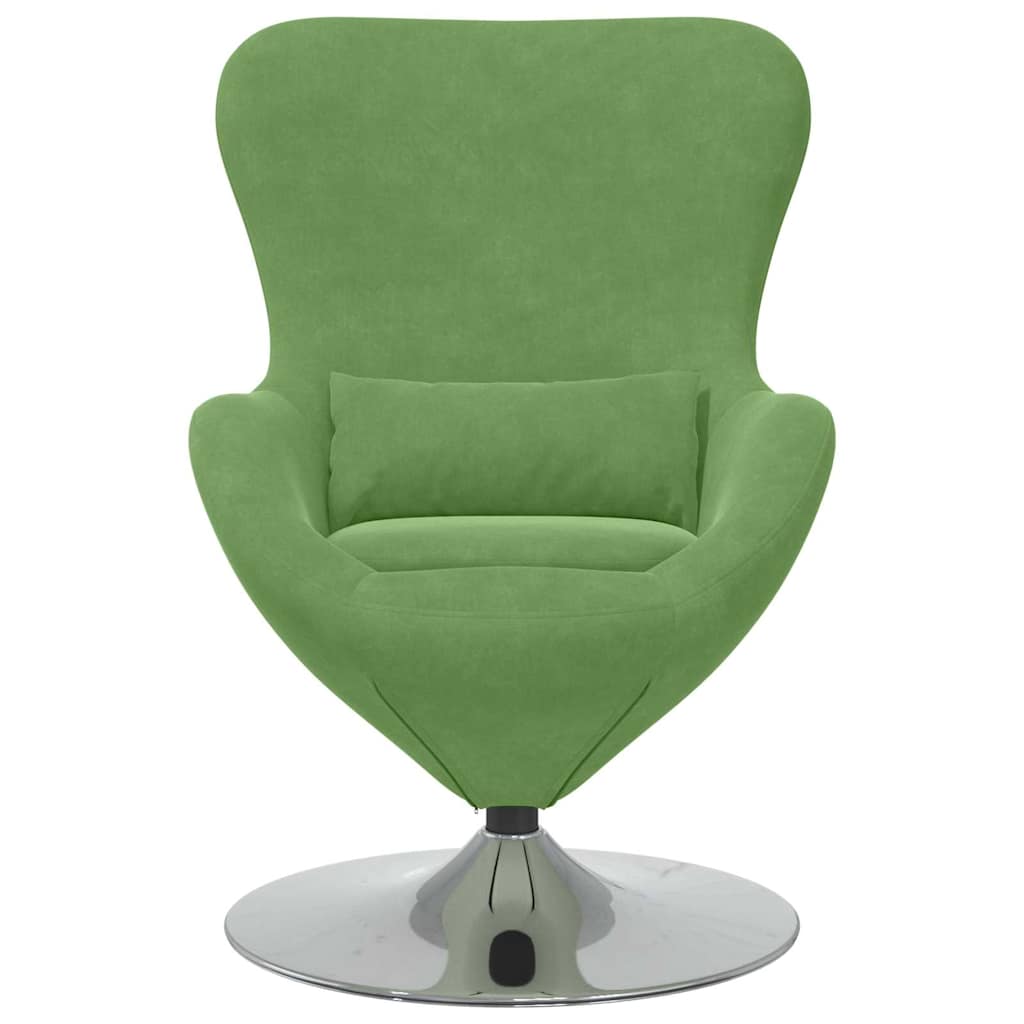 Poltrona uovo Verde chiaro 63 x 73 x 90 cm Velluto - homemem39