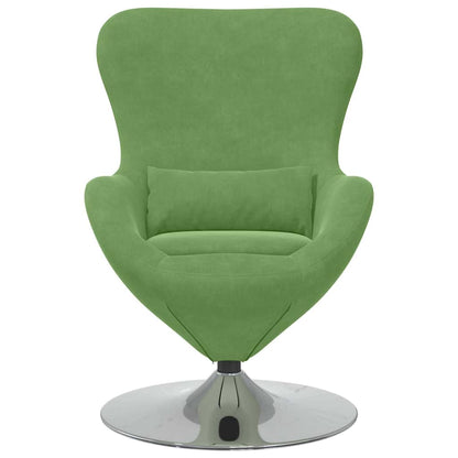 Poltrona uovo Verde chiaro 63 x 73 x 90 cm Velluto - homemem39