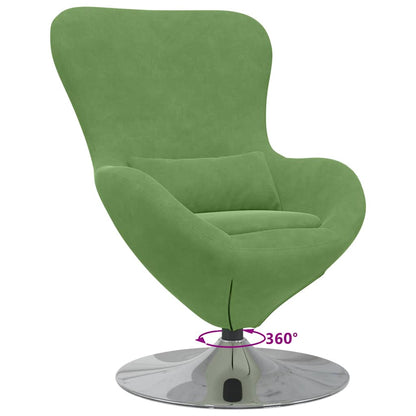 Poltrona uovo Verde chiaro 63 x 73 x 90 cm Velluto - homemem39