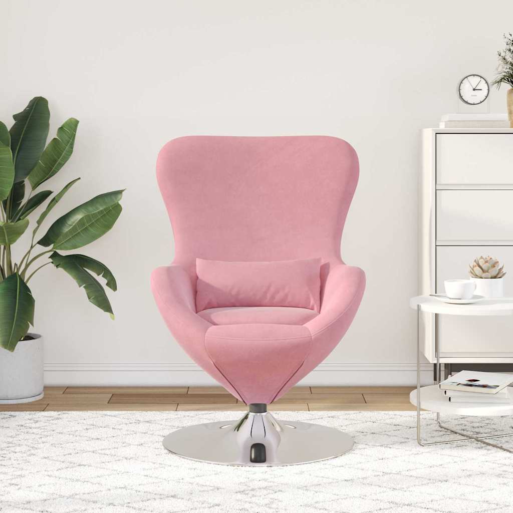 Poltrona uovo Rosa 63 x 73 x 90 cm Velluto - homemem39
