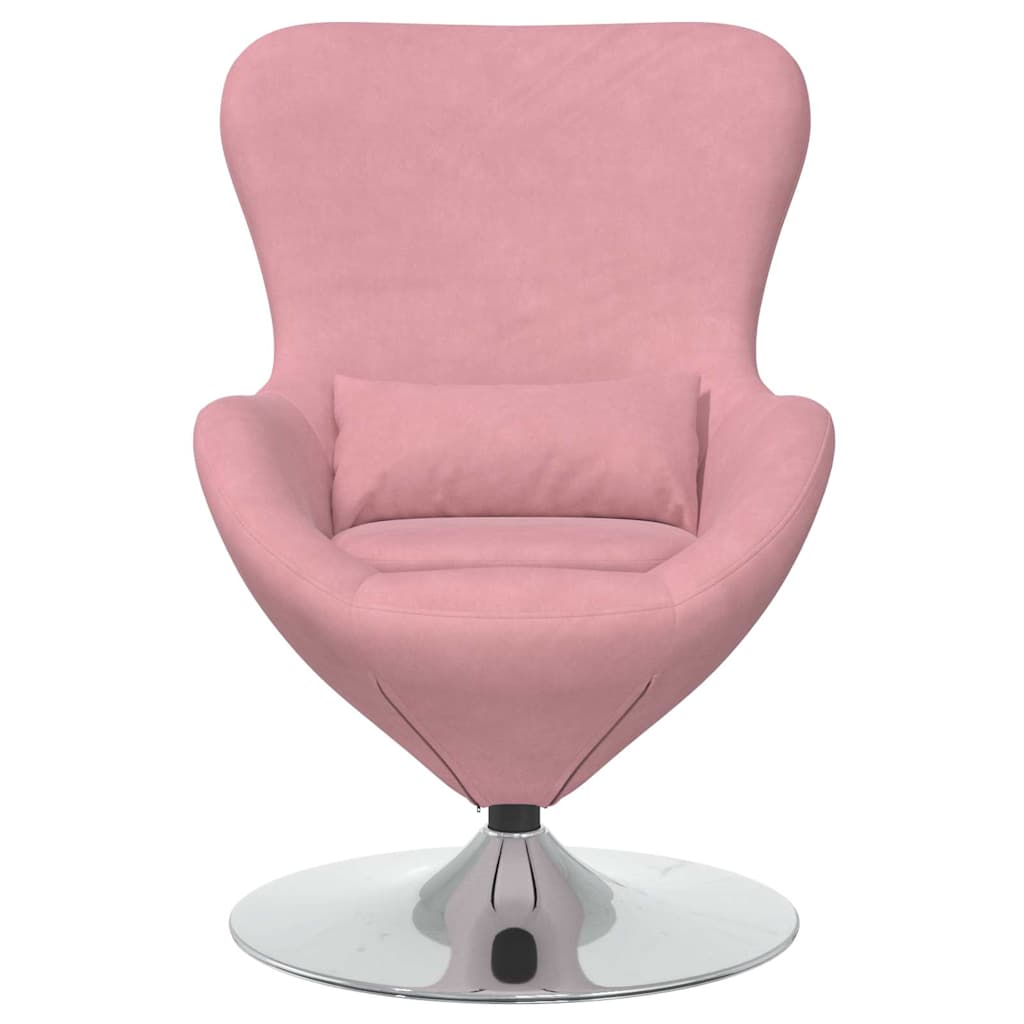 Poltrona uovo Rosa Velluto