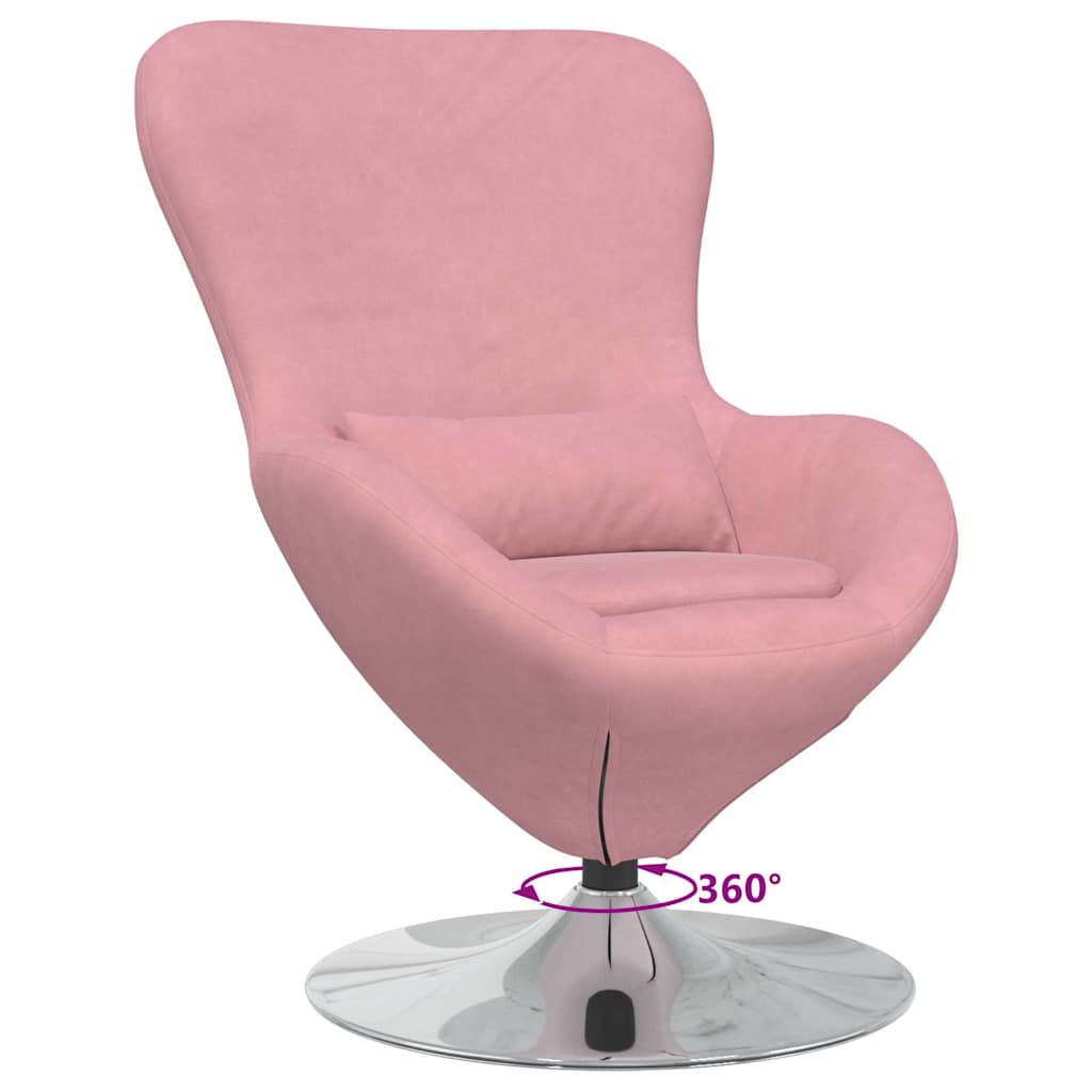 Poltrona uovo Rosa Velluto | homemem39