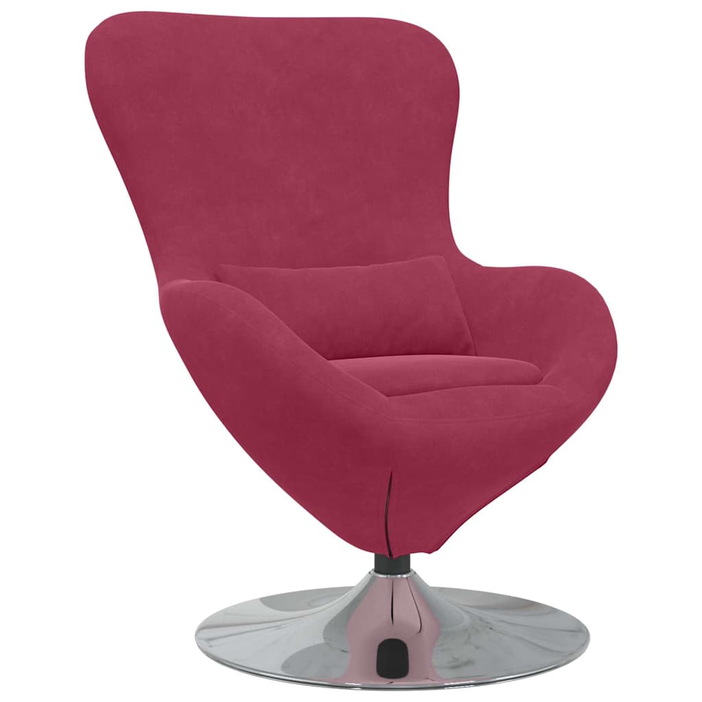 Poltrona uovo Rosso Vino Velluto
