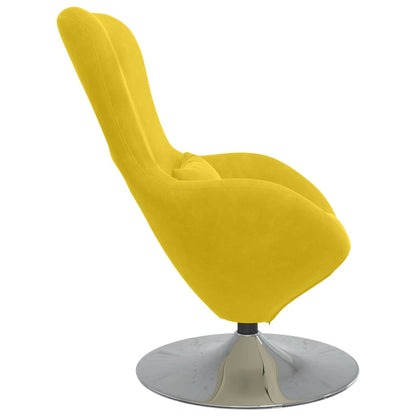 Poltrona uovo Giallo Velluto