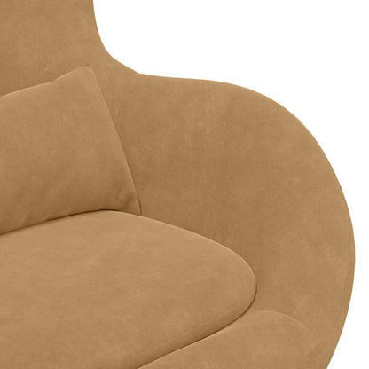 Poltrona uovo Marrone Velluto | homemem39