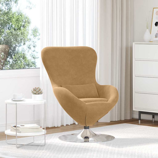 Poltrona uovo Marrone Velluto | homemem39