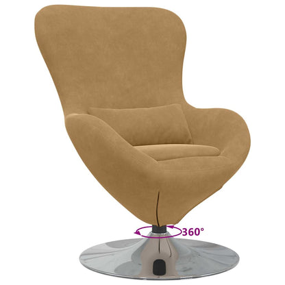 Poltrona uovo Marrone Velluto | homemem39