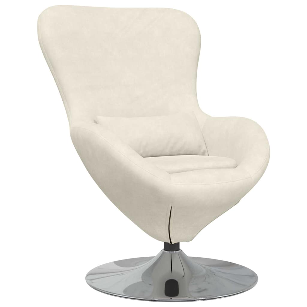 Poltrona uovo Crema Velluto | homemem39