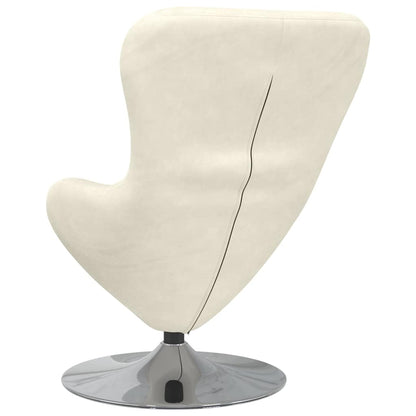 Poltrona uovo Crema Velluto