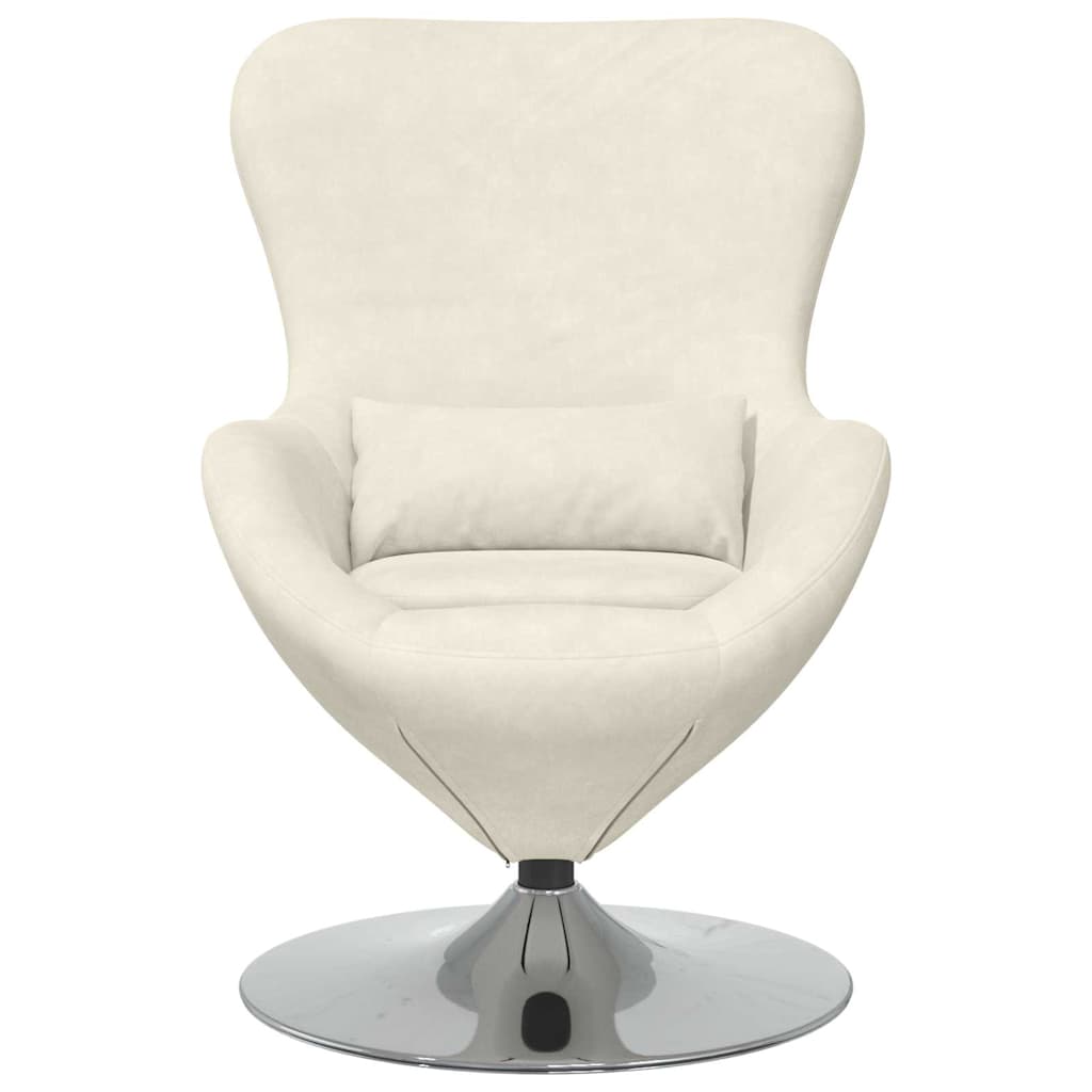 Poltrona uovo Crema Velluto | homemem39