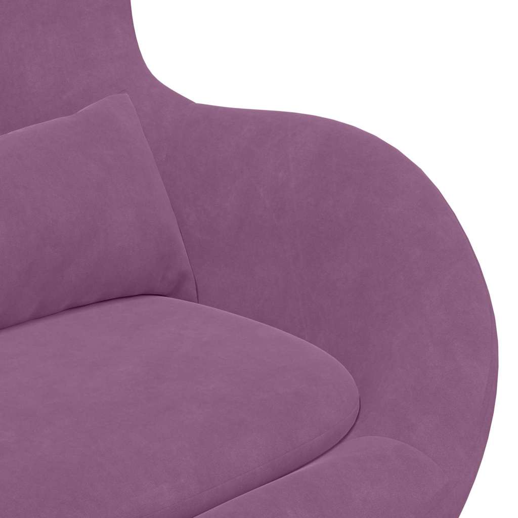 Poltrona uovo Viola 63 x 73 x 90 cm Velluto - homemem39
