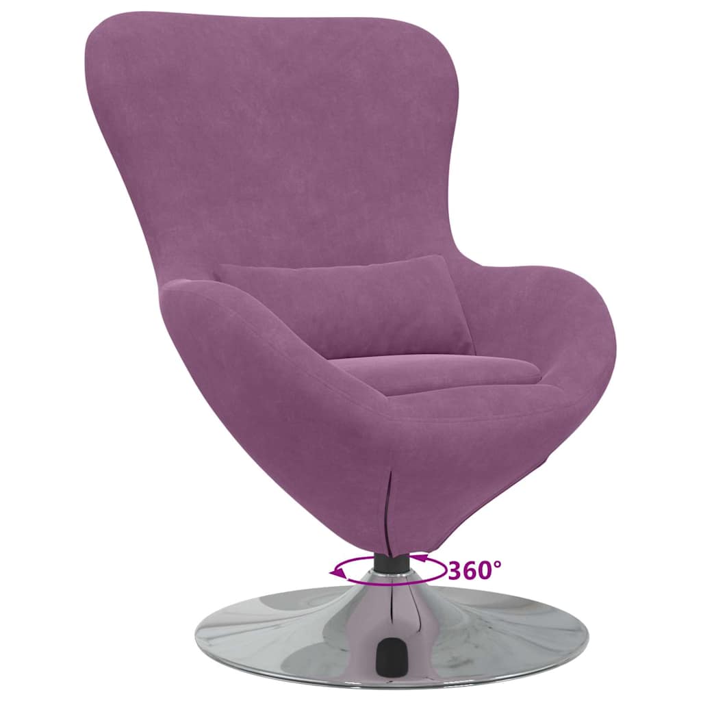 Poltrona uovo Viola 63 x 73 x 90 cm Velluto - homemem39