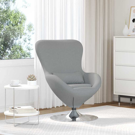 Poltrona uovo Grigio chiaro 63 x 73 x 90 cm Tessuto | homemem39