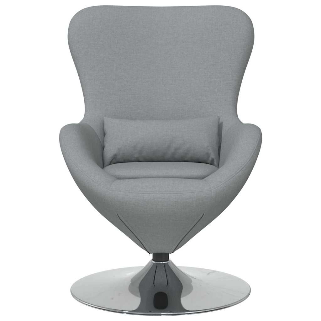 Poltrona uovo Grigio chiaro 63 x 73 x 90 cm Tessuto | homemem39