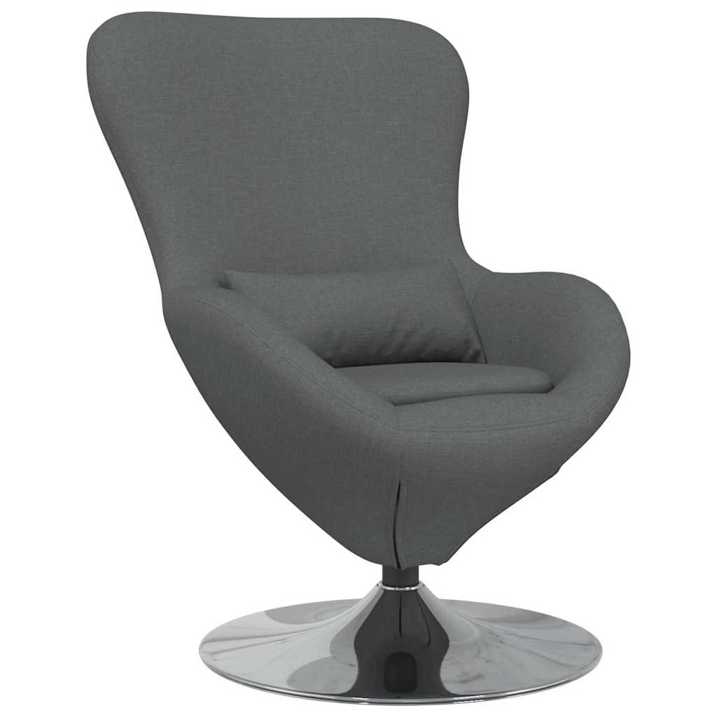Poltrona uovo Grigio scuro 63 x 73 x 90 cm Tessuto | homemem39