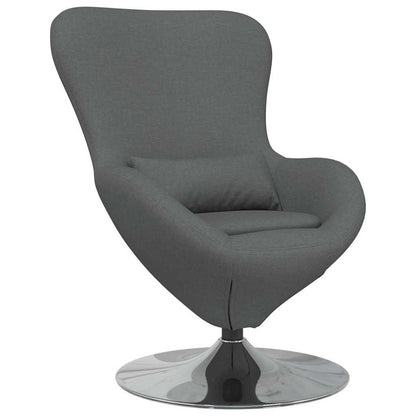 Poltrona uovo Grigio scuro 63 x 73 x 90 cm Tessuto | homemem39