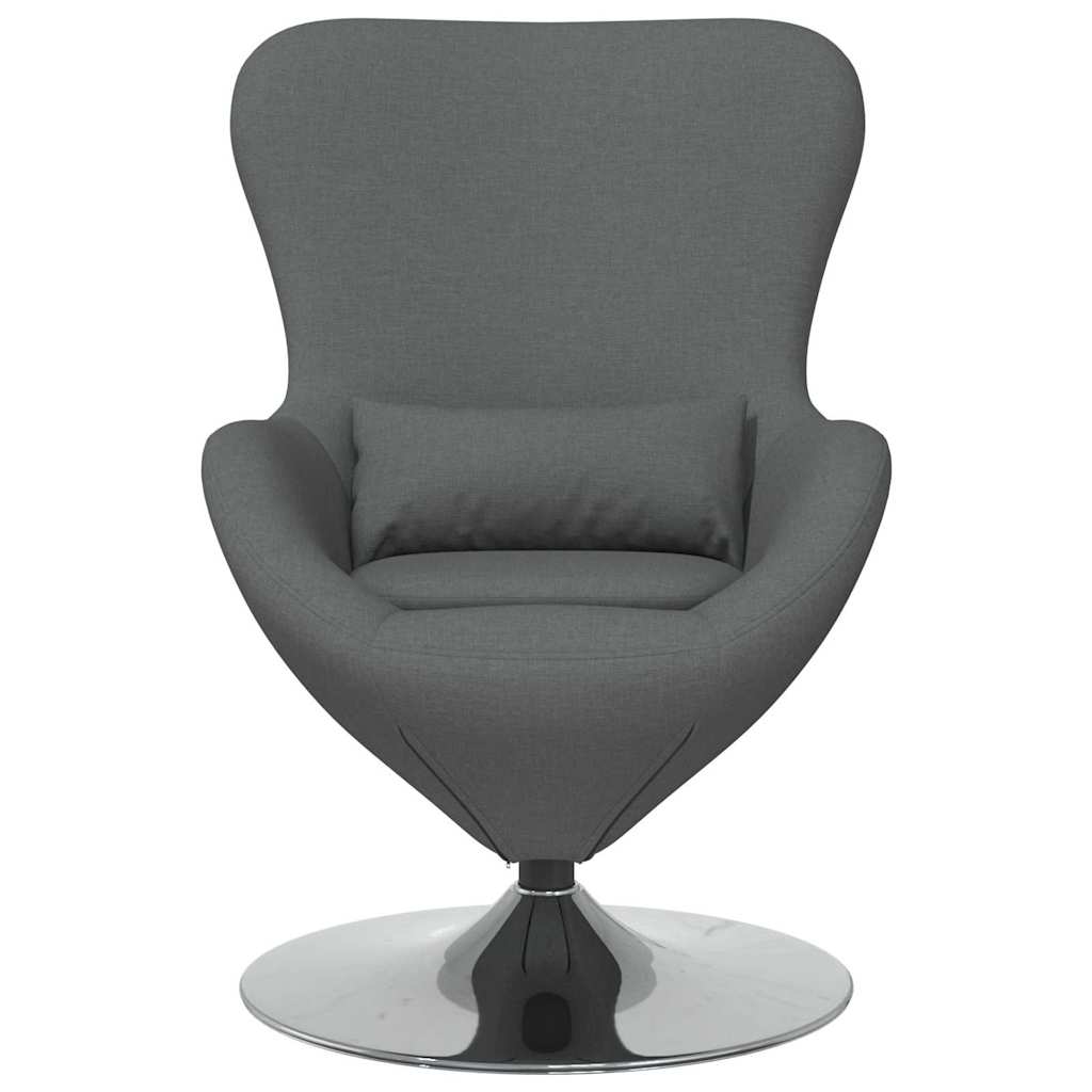 Poltrona uovo Grigio scuro 63 x 73 x 90 cm Tessuto | homemem39