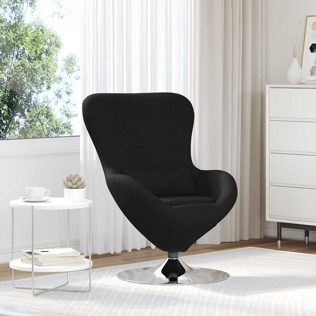 Poltrona uovo Nero 63 x 73 x 90 cm Tessuto | homemem39