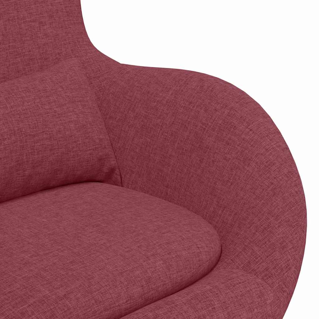 Poltrona uovo Rosso Vino 63 x 73 x 90 cm Tessuto - homemem39