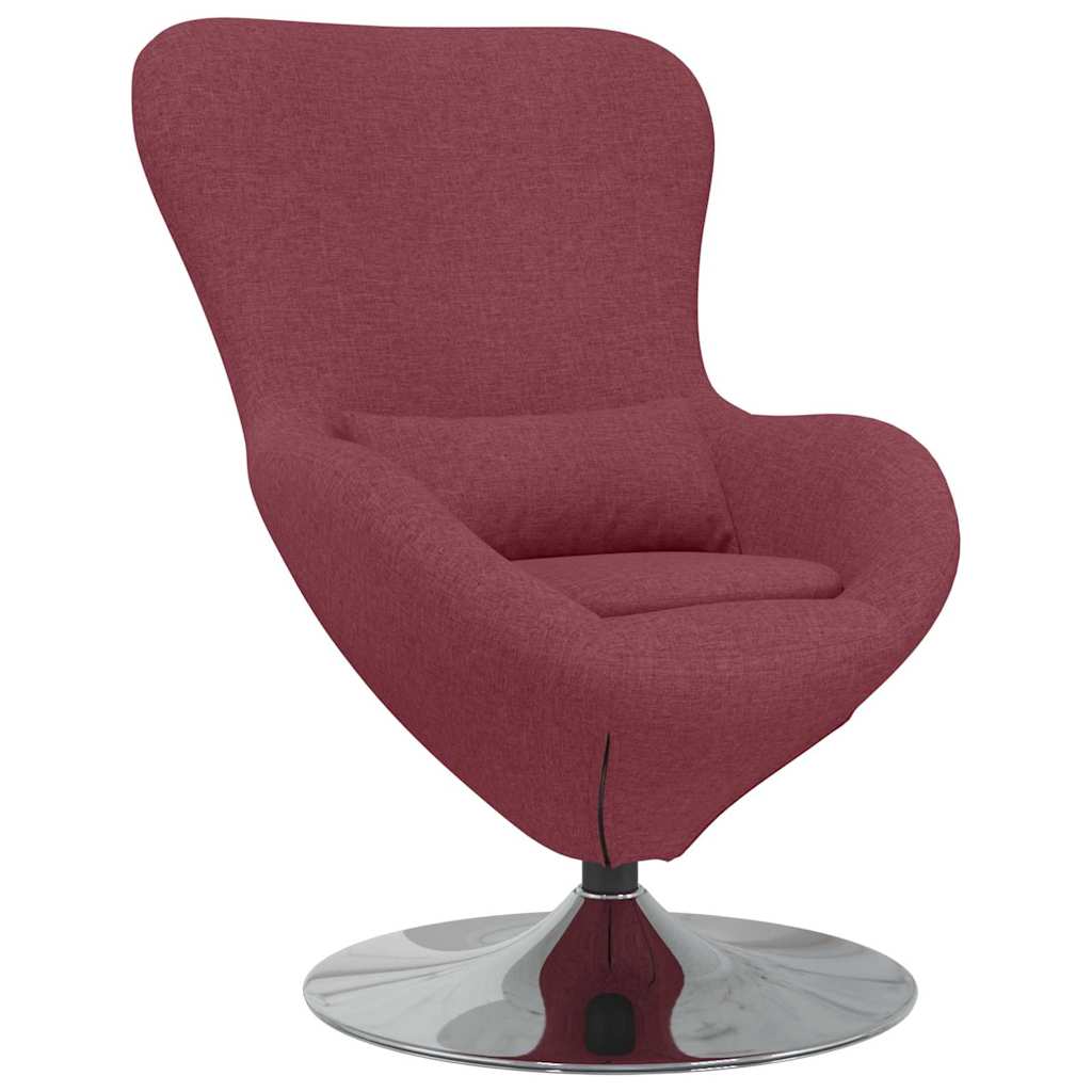 Poltrona uovo Rosso Vino 63 x 73 x 90 cm Tessuto - homemem39