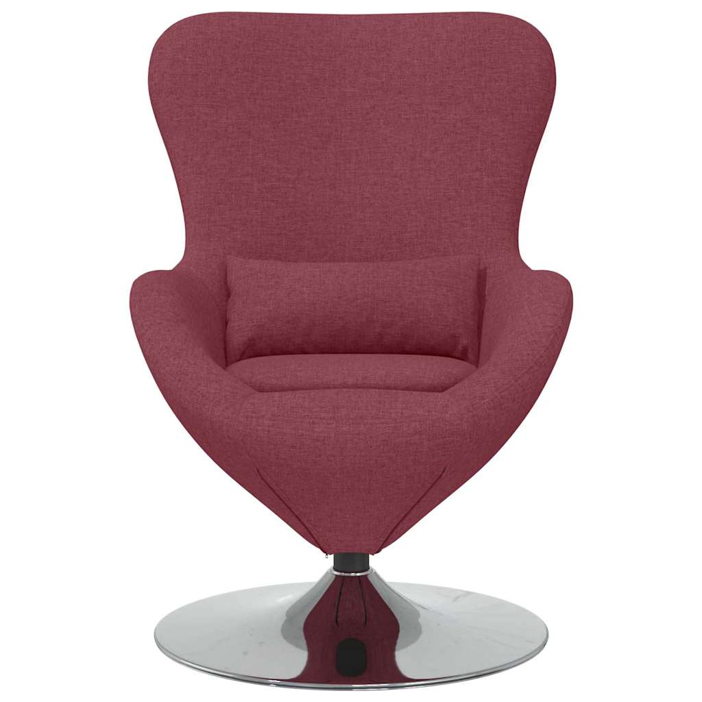 Poltrona uovo Rosso Vino 63 x 73 x 90 cm Tessuto - homemem39
