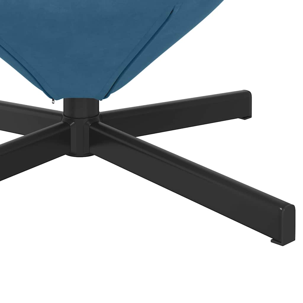 Poltrona uovo Blu 63 x 73 x 90 cm Velluto | homemem39